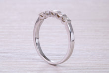 Load image into Gallery viewer, Half carat Baguette and Square Princess cut Diamond set 18ct White Gold Eternity Ring