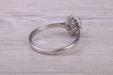 Load image into Gallery viewer, Oval cut Alexandrite And Halo Diamond set 18ct White Gold Ring