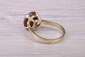 Beautiful Fiery Natural Opal set Gold Ring