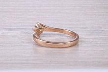 Load image into Gallery viewer, Natural Diamond set Twist Shank set 18ct Rose Gold Ring
