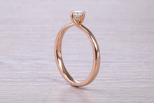 Load image into Gallery viewer, Natural Diamond set Twist Shank set 18ct Rose Gold Ring