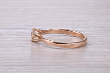 Load image into Gallery viewer, Natural Diamond set Twist Shank set 18ct Rose Gold Ring