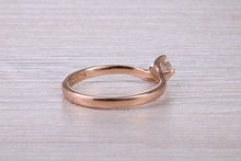 Load image into Gallery viewer, Natural Diamond set Twist Shank set 18ct Rose Gold Ring