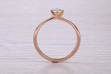 Load image into Gallery viewer, Natural Diamond set Twist Shank set 18ct Rose Gold Ring