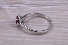 Load image into Gallery viewer, Ruby and Halo Diamond set White Gold Ring