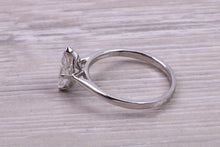 Load image into Gallery viewer, Marquise cut One carat Moissanite Diamond Solitaire set in Platinum