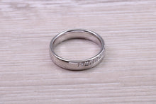 Load image into Gallery viewer, Half Circle Round Brilliant cut Diamonds set in 18ct White Gold Band